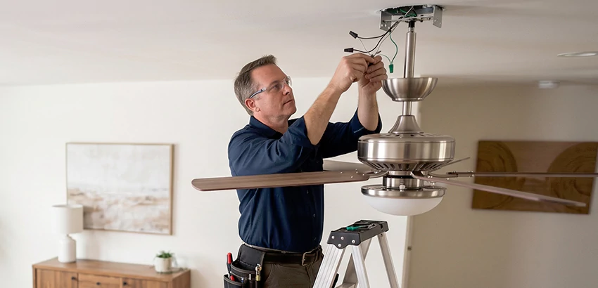 Ceiling Fan Light and Switch Repair in Somerville
