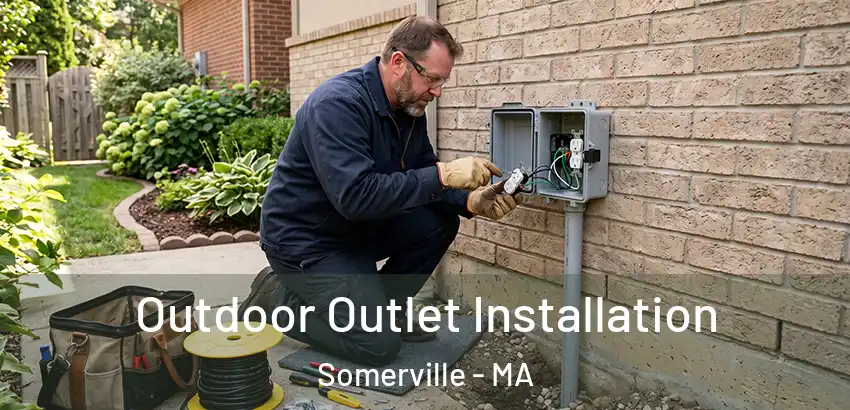 Outdoor Outlet Installation Somerville - MA